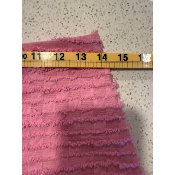 Lost Wander Paloma Pink Textured Puff Sleeve Top & Mini Skirt Set Small Brunch - Picture 12 of 13